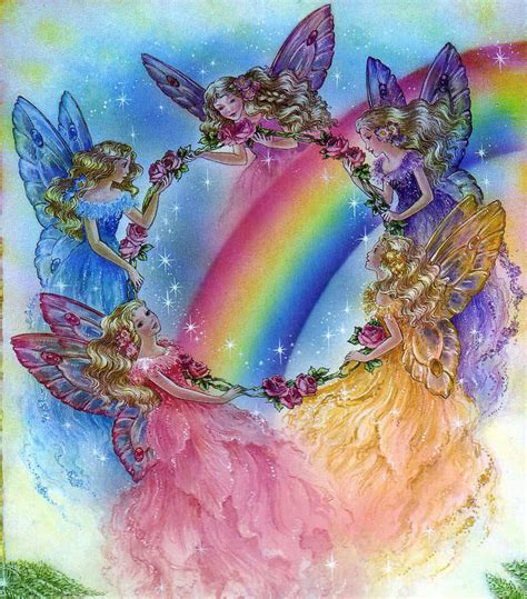 The Luminescent Guardians: Fairies Using Rainbow Magic to Watch Over Their Pets
